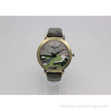 Camouflag dial Gent Alloy Wrist Watch with Japanese analog
